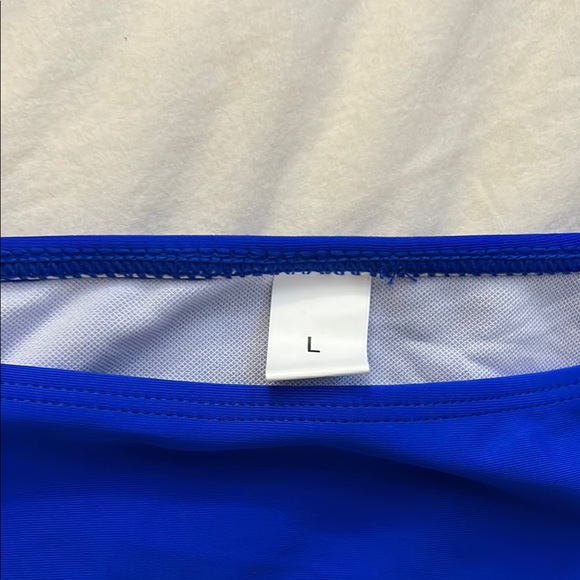 Zonsaoja Women's String Triangle Bikini Set Blue Royal Blue Two Piece Large - Picture 9 of 10